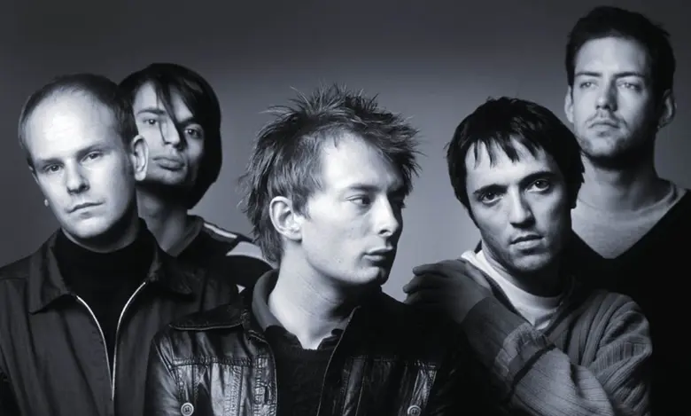 La foto muestra a la banda británica Radiohead